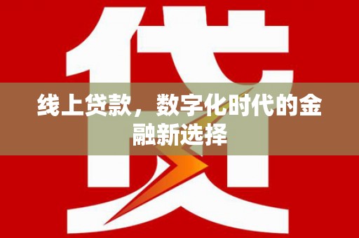 北市线上贷款，数字化时代的金融新选择