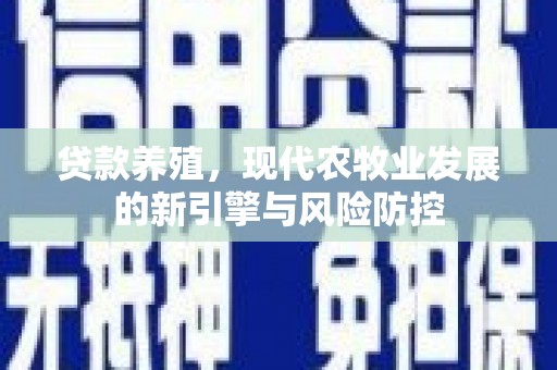 北市贷款养殖，现代农牧业发展的新引擎与风险防控