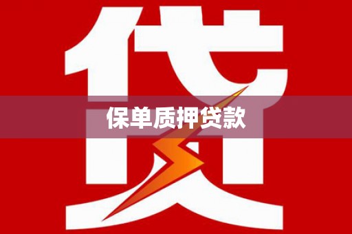 北市保单质押贷款