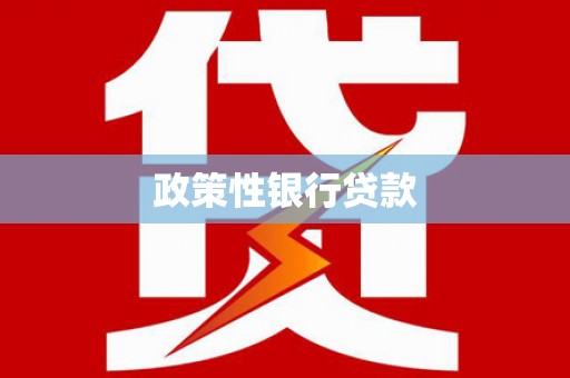 北市政策性银行贷款