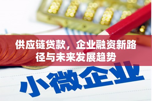 北市供应链贷款，企业融资新路径与未来发展趋势