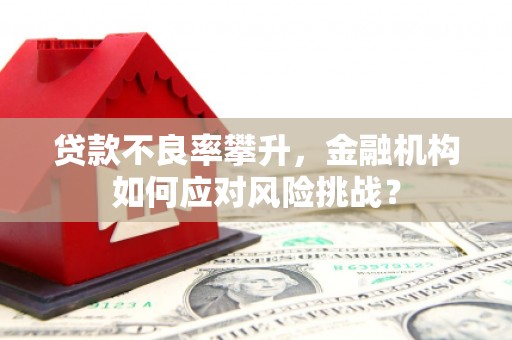 北市贷款不良率攀升，金融机构如何应对风险挑战？