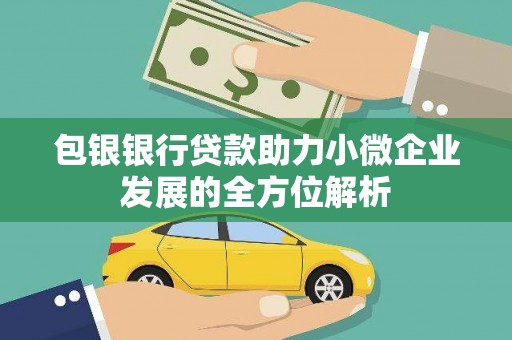 北市包银银行贷款助力小微企业发展的全方位解析 北市包银银行贷款助力小微企业发展的全方位解析