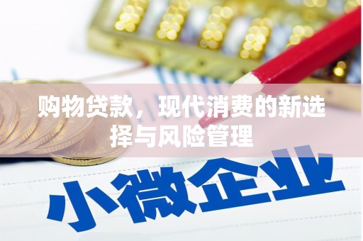 北市购物贷款，现代消费的新选择与风险管理