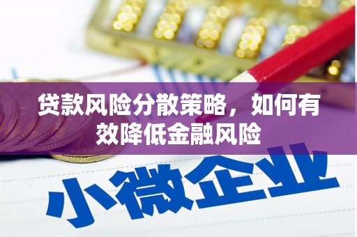 北市贷款风险分散策略，如何有效降低金融风险