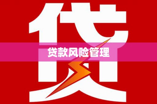 北市贷款风险管理
