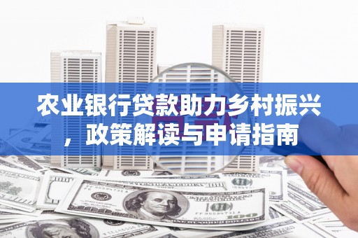北市农业银行贷款助力乡村振兴，政策解读与申请指南