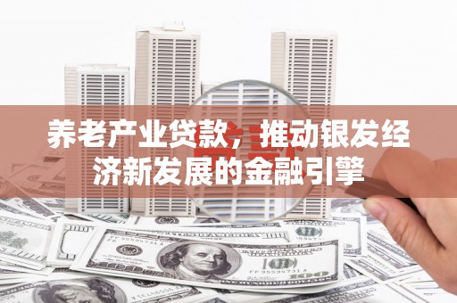 北市养老产业贷款，推动银发经济新发展的金融引擎