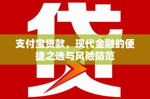 北市支付宝贷款，现代金融的便捷之选与风险防范