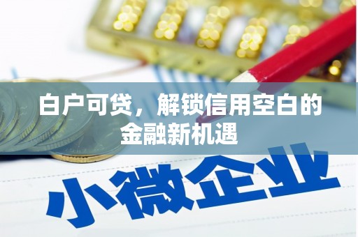 北市白户可贷，解锁信用空白的金融新机遇