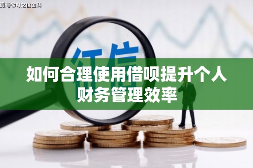 北市如何合理使用借呗提升个人财务管理效率
