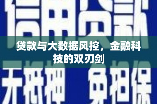北市贷款与大数据风控，金融科技的双刃剑
