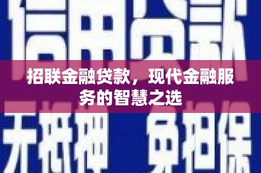 北市招联金融贷款，现代金融服务的智慧之选