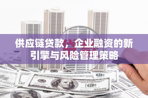 北市供应链贷款，企业融资的新引擎与风险管理策略