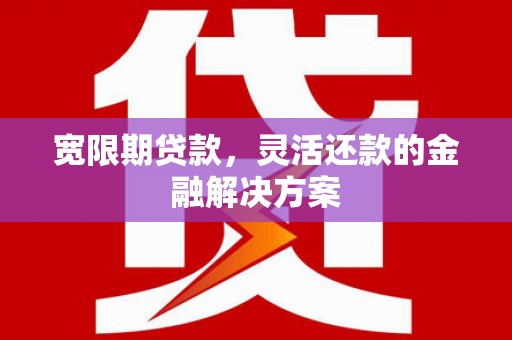 北市宽限期贷款，灵活还款的金融解决方案