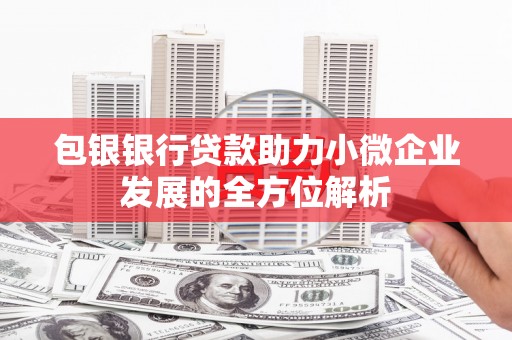北市包银银行贷款助力小微企业发展的全方位解析