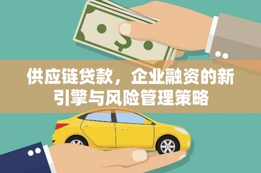 北市供应链贷款，企业融资的新引擎与风险管理策略