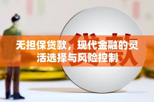 北市无担保贷款，现代金融的灵活选择与风险控制