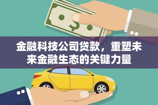 北市金融科技公司贷款，重塑未来金融生态的关键力量