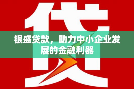 北市银盛贷款，助力中小企业发展的金融利器