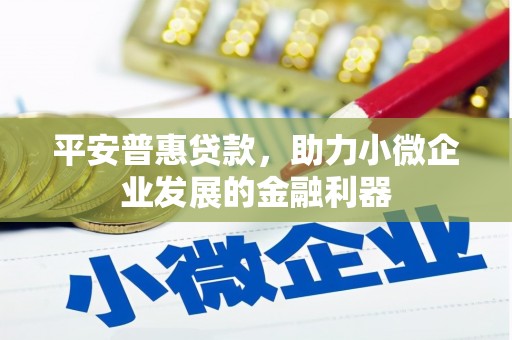 北市平安普惠贷款，助力小微企业发展的金融利器