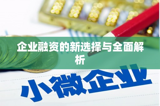 北市企业融资的新选择与全面解析