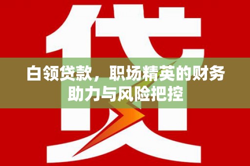 北市白领贷款，职场精英的财务助力与风险把控